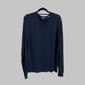 ONLY & SONS Dark Navy Large V-Neck Sweater